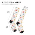 thumbnail image 2 of Lsque Colorful Crabs Pattern Sport Compression Socks for Men & Women 15-20 mmHg Knee High Nurse Pregnant Running Medical and Travel Athletic, 2 of 6