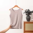 thumbnail image 2 of jjayotai Plus Size Tank Tops for Women Polka Dots Sleeveless Tops Crew Neck Shirts Summer Casual Basic Going out Tanks, 2 of 6