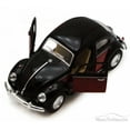 thumbnail image 2 of 1967 Volkswagen Classical Beetle Hard Top, Black with Red - Kinsmart 5373D - 1/32 Scale Diecast Model Replica (Brand New, but NOT IN BOX), 2 of 2