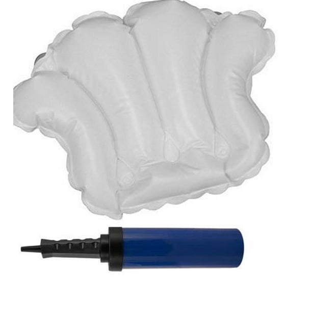 Comfort Axis soft and Durable Inflatable SPA Bath Pillow With Suction