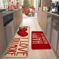 thumbnail image 6 of 2 Piece L Shaped Valentine's Day Kitchen Mat Set - Non Slip Machine Washable (15.7"x23.6"+19.7"x59.1"), 6 of 9