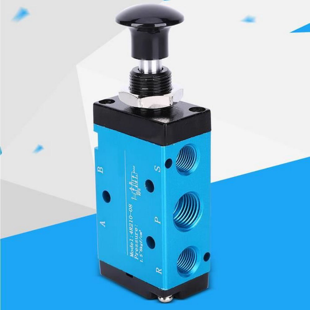 Pneumatic Valve Manual Control Valve Aluminum Alloy 2 Position 3 Way