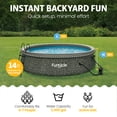 thumbnail image 3 of Funsicle Quickset 14’ x 36” Round Inflatable Top Ring Above Ground Swimming Pool Set, 3 of 7