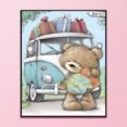 thumbnail image 3 of Punto de cruz completo 11CT algodón DIY Van Bear hecho a mano manualidades de costura estampadas Hugtrwg Para estrenar, 3 of 9