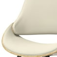 thumbnail image 3 of Simpli Home Malden Bentwood Dining Chair with Wood Back in Light Wood in Natural Linen Look Fabric, 3 of 14
