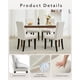 thumbnail image 2 of Set of 2 beige nailhead fabric forrado dining sillas con heavy - duty wood legs para dining room, 2 of 8