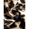 thumbnail image 6 of Plus Size Leopard Print Maxi Skirt with Side Slit and Tie Waist, 6 of 6