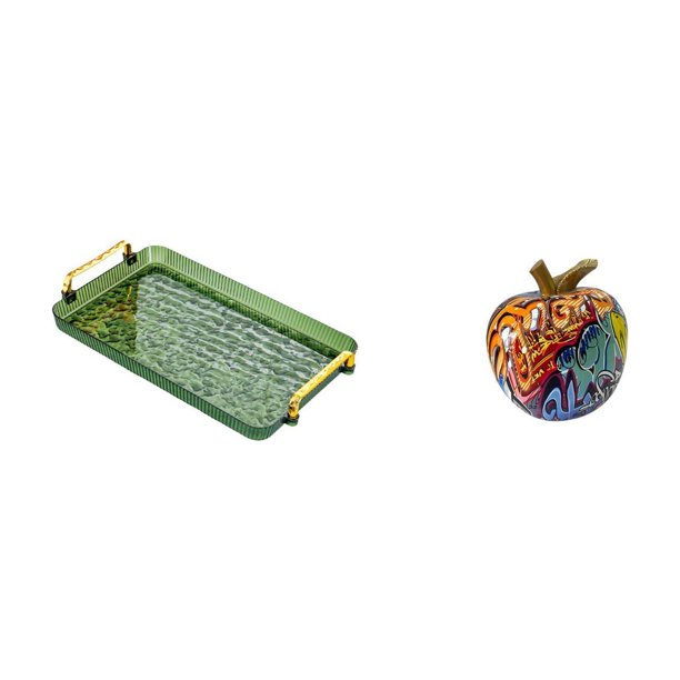 Plato De Postre, Bandeja De Mesa De Centro Con Asa, Bandeja Para Servir, Bandeja Para Guardar Joyas, Ideal Para El Comedor, Inauguración De Casa, Dormitorio, Fiestas, Estatua Nórdica De