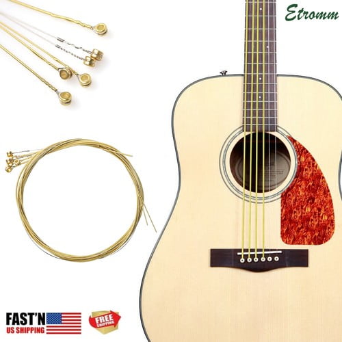 Sets of 6 Guitar Strings Replacement Steel String for Electric Acoustic Guitar