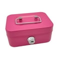 thumbnail image 1 of LNGOOR Cash Box with Lock Treasure Chest Money Box Metal Small Modern Collection Holder Piggy Bank Lock Box with Key for Prizes Adults Green, 1 of 8