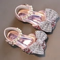 thumbnail image 6 of LNMQLPDBS Baby Dress Shoes Fashion Girls Sandals with Big Shining Bowknot Decoration Cute Dress Dance Show Princess Shoes with Pearl Buckle Girls Summer Shoes for Wedding and Outdoor, 6 of 6