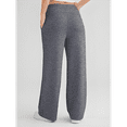 thumbnail image 3 of Pantalones Deportivos Holgados de Cintura Alta para Mujer, Gris Oscuro, Talla XL, 3 of 4