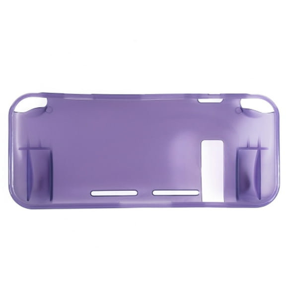 For Nintendo Switch Transparent TPU Plastic Console Case Protector Cover Purple