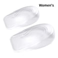 thumbnail image 1 of Jumpingount 2 uds plantillas transparentes para aumentar la altura zapatos de realce interior de piel sintética talón medio cojín, macho, 2cm Calzado Mujeres 2cm, 1 of 6