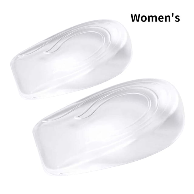 Jumpingount 2 uds plantillas transparentes para aumentar la altura zapatos de realce interior de piel sintética talón medio cojín, macho, 2cm Calzado Mujeres 2cm