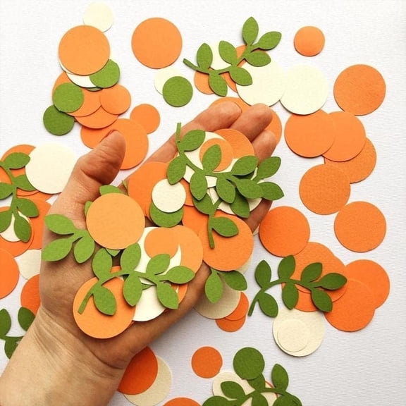 Little Cutie Baby Shower Decorations 200PCS Orange Confetti Citrus Party Decorations A Little Cutie is On The Way Baby Shower Orange Party Decorations$$Electronics Accessories