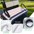 thumbnail image 5 of Golf Cart Seat Covers for 2 Seater,Anchor Pink Microfiber Cart Seat Towel Blanket,Modern Navy Blue White Striped Nautical Absorbent Breathable Non Slip Bench Seats Protector for Golf Course 51"x31", 5 of 9