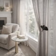 thumbnail image 5 of Evideco French Home Goods Osaka Ginkgo Leaf Black Curtain Tiebacks, 5 of 8