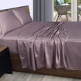 thumbnail image 3 of Juego de Sábanas de Satín King Size Elefantito Color Morado Suaves y Elegantes, 3 of 7