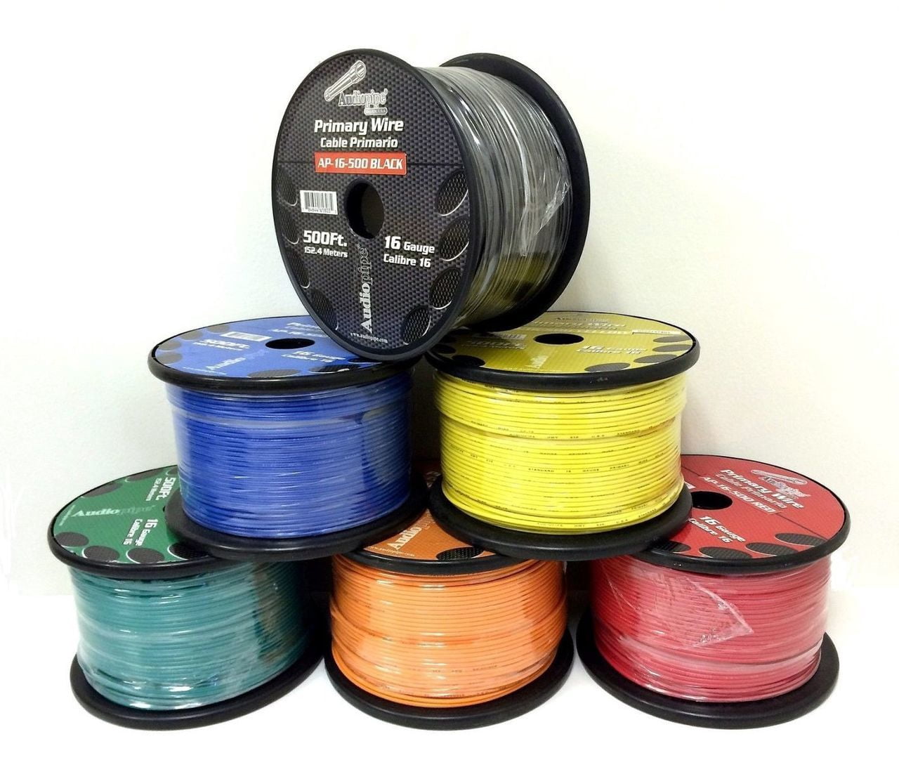 16 GA 50' Green Audiopipe Car Audio Home Remote Primary Cable Wire