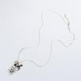 thumbnail image 3 of TISHITA Collier Pendentif en Strass en Forme de Lapin Mignon Rabbit Filles Enfants Or Gris, 3 of 8