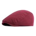 thumbnail image 2 of Fewfanhot Classic Newsboy Cap for Women Men, Soft Breathable Casual Flat Cap, Stylish Driving Hunting Cabbie Hat Daily Wear Outdoor Fashion Gift,Multi Colors, 2 of 3