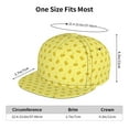 thumbnail image 4 of Zufioo Cheese 1 Print Flat Brim Baseball Cap, Sun Protection, Sweat Absorption, Adjustable Sports Cap, Suitable for Men and Women in All Seasons, 4 of 7