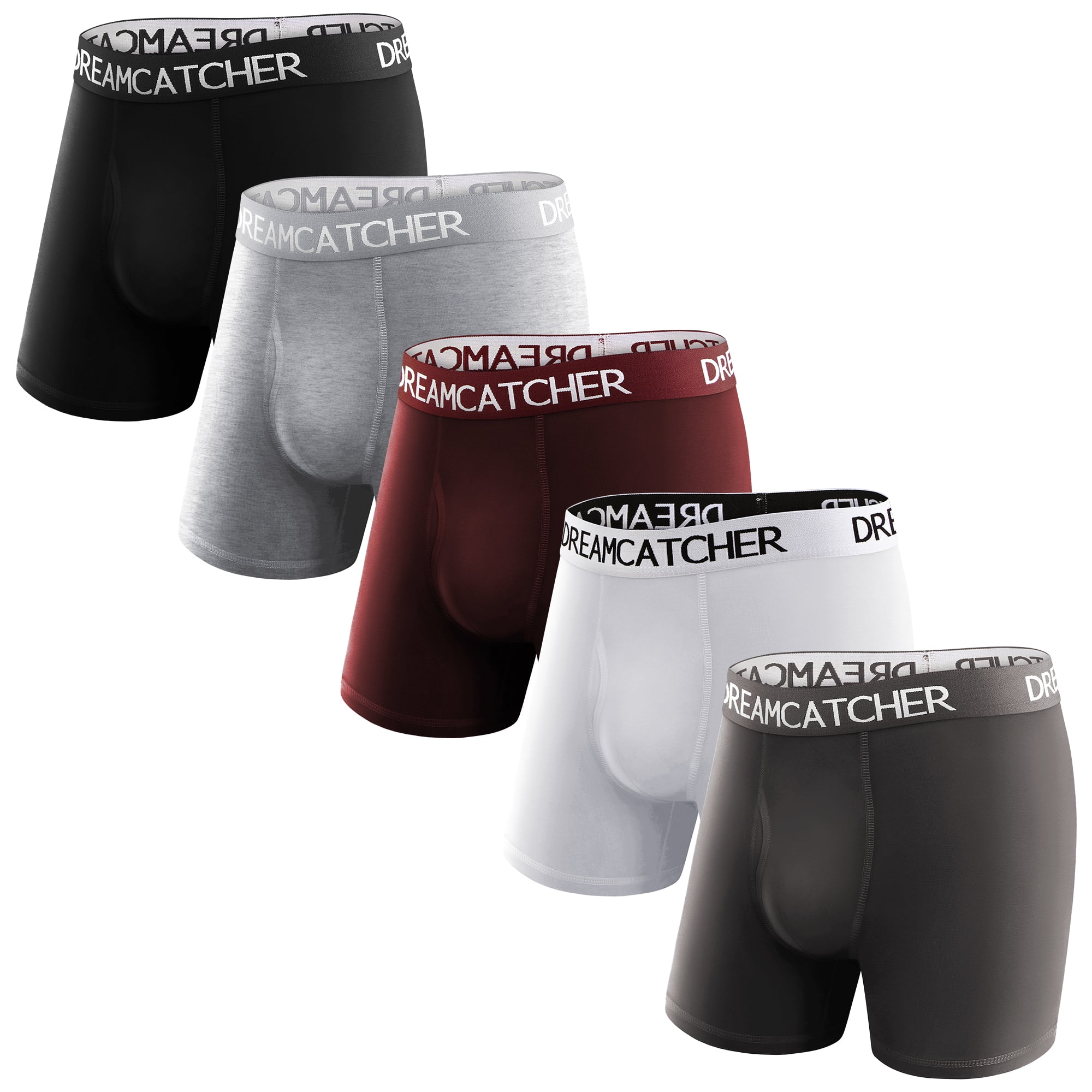 5Mayi Mens Underwear Boxer Briefs for Men Cotton Men's Boxer Briefs Black