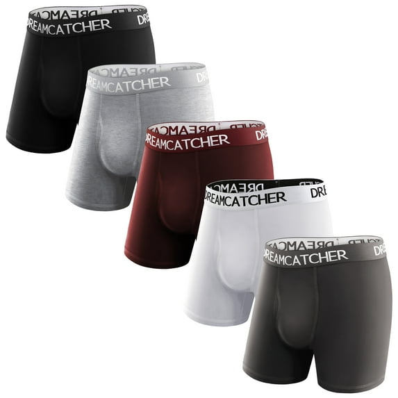Natural Feelings Mens Underwear Boxer Briefs Cotton Underwear For Men Pack, 5 Pack
