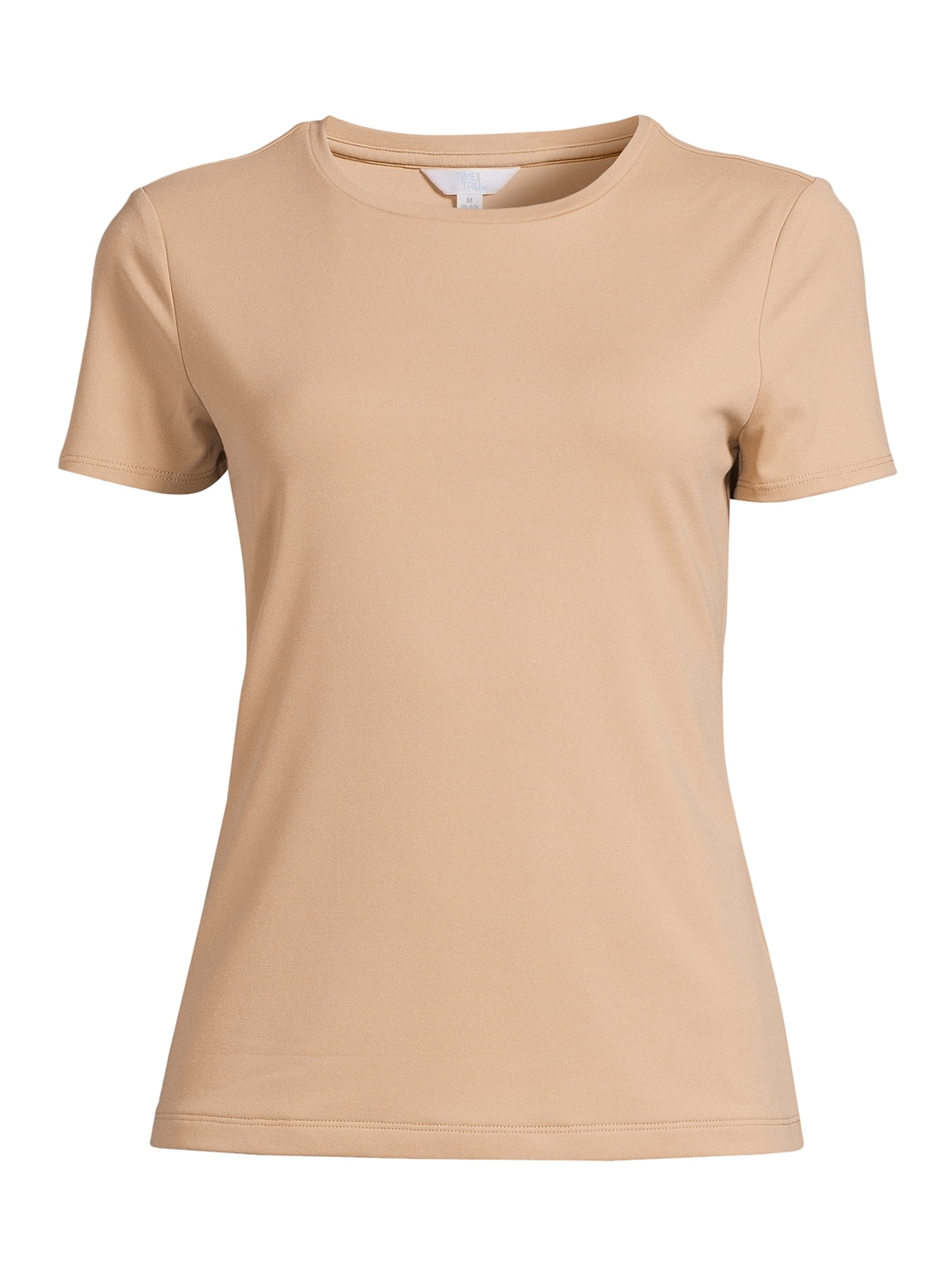 Time and Tru Women's Short Sleeve Smoothing T-Shirt, Sizes XS-XXXL