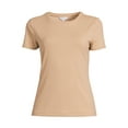 thumbnail image 5 of Time and Tru Women's Short Sleeve Smoothing T-Shirt, Sizes XS-XXXL, 5 of 5