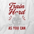 thumbnail image 2 of Train Hard As You Can T-Shirt | Motivational Workout White Tee Gift, 2 of 5