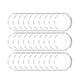 thumbnail image 5 of Billuyoard Juego de llaveros de discos circulares transparentes acrílicos de 90 Uds., llavero de acrílico, colgante de borla de cuero en blanco, Artesanía Billuyoard HA004467-00, 5 of 6