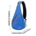 thumbnail image 2 of Sac de Sport Sac Bandoulière pour Hommes Femmes Mode Sac de Poitrine Sac à Dos Décontracté pour Voyage Randonnée Gym, 2 of 3