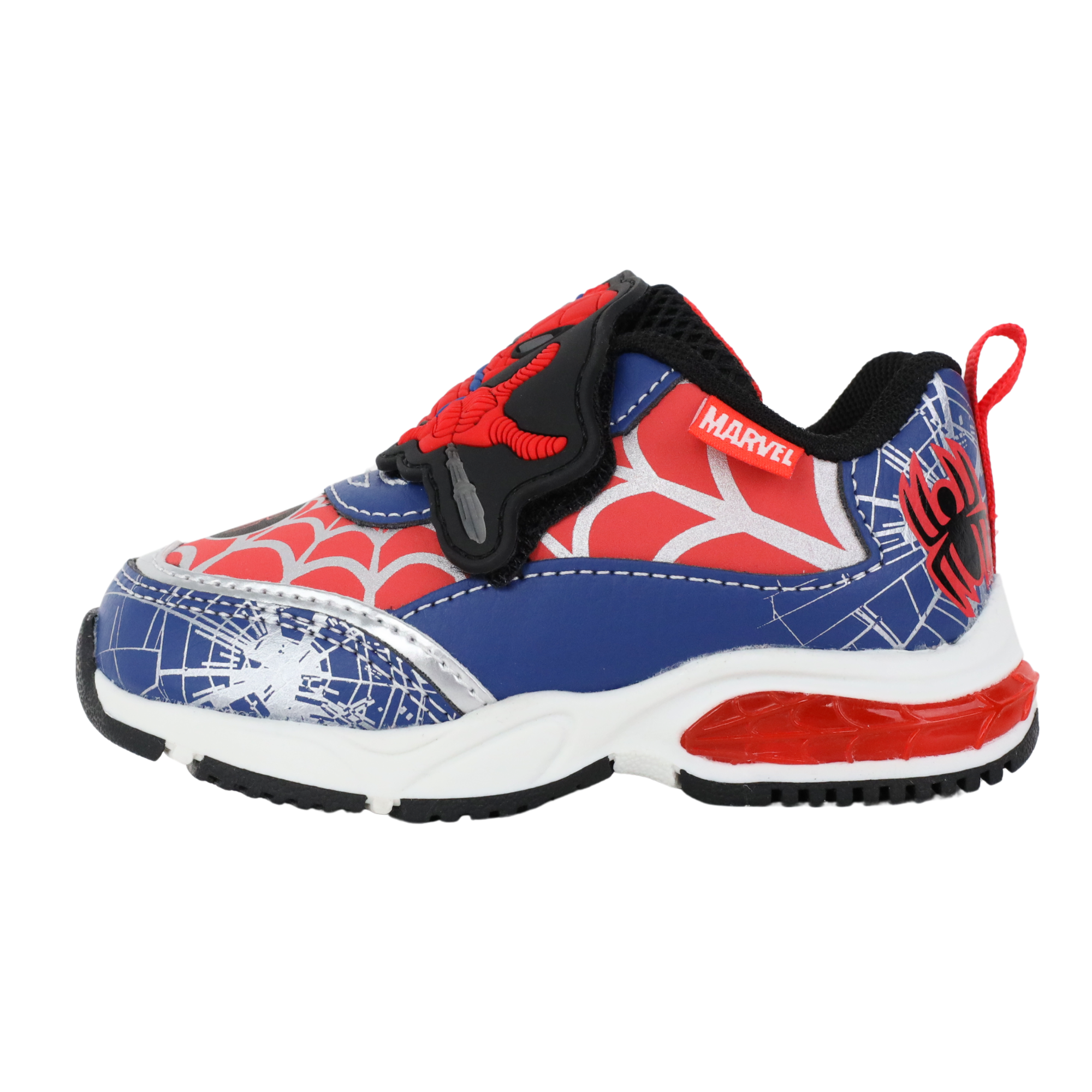 Ground Up Spiderman Light-Up Toddler Sneakers, Blue/Red photo 3