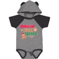 thumbnail image 3 of Inktastic Christmas Official Cookie Taster with Bell and Star Cookie Boys or Girls Baby Bodysuit, 3 of 5