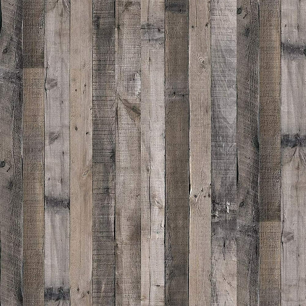Faux wood wallpaper