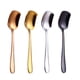 thumbnail image 5 of 4 cucharas de acero inoxidable elegantes y delicadas para helado, postre, café y té., 5 of 5