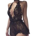 thumbnail image 3 of Lencería de encaje Sexy para mujer Babydoll tanga tanga ropa interior ropa de dormir M-XXLpangjing, 3 of 4