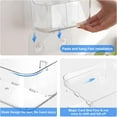 thumbnail image 6 of Acrylic Wall Mounted Shower Caddy, Clear, 12.4" x 3.42" x 3.26" Acrylic Shelf, No Drilling Hang Walls Adhesive Shelf, Acrylic Bathroom Shelves with Self Adhesive Tape for Bathroom, Kitchen, 6 of 8