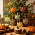 thumbnail image 4 of 18 Pcs Wooden Maple Leaf Hanging Ornaments, Autumn Fall Tree Pendants, Rustic Harvest Hang Decor, Thanksgiving Tree Decorations, Multi‑Pattern Leaf Trinkets, Farmhouse Fall Tree Embellishment, 4 of 4