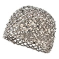 thumbnail image 4 of Qicasul Summer Glitter Sequin Beanie Boho Hollow Out Crochet Mesh Hat Skull Cap for Women Grey, 4 of 4