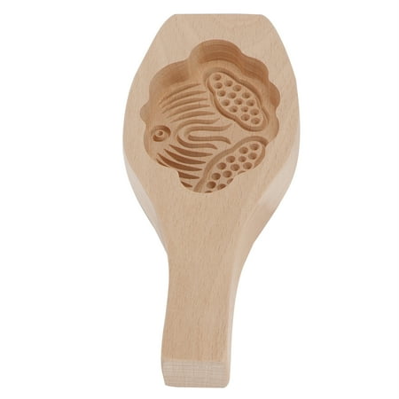 

Wood Mooncake Mold DIY Cookies Fondant Cake Baking Mold Kitchen Decoration ToolsLotuses Seeds