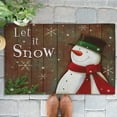 thumbnail image 4 of Laural Home  Christmas Themed Chenille Outdoor Rug 18" x 30" - Christmas By The Sea, 4 of 5