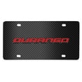 thumbnail image 2 of Dodge Durango in Red 3D Logo Black Carbon Fiber Patten Steel License Plate, 2 of 5