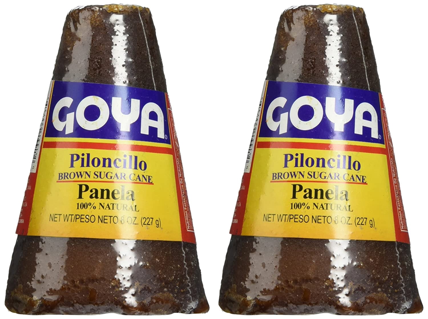 Goya Piloncillo Panela, Brown Sugar Cane 8 oz (Pack of 2)