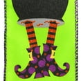 thumbnail image 2 of Homeford Halloween Witch Legs and Cauldrons Satin Wired Ribbon, 2-1/2-inch, 10-yard, Lime, 2 of 3