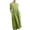Green, variant on WREESH Womens Summer Casual Loose Maxi Dress Cotton Linen Solid Sleeveless Round-Neck Retro Long Dress Black