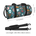 thumbnail image 2 of KLL cute Skull organ Duffle Bag For Men Women Sport Gym Fitness Tote Travel Training Workout Basketball Football Weekender, 2 of 6
