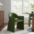 thumbnail image 1 of Modway Talia Fauteuil de Salle à Manger en Velours de Performance, Vert Mousse, 1 of 9